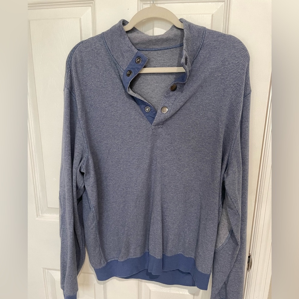Blue quarter zip